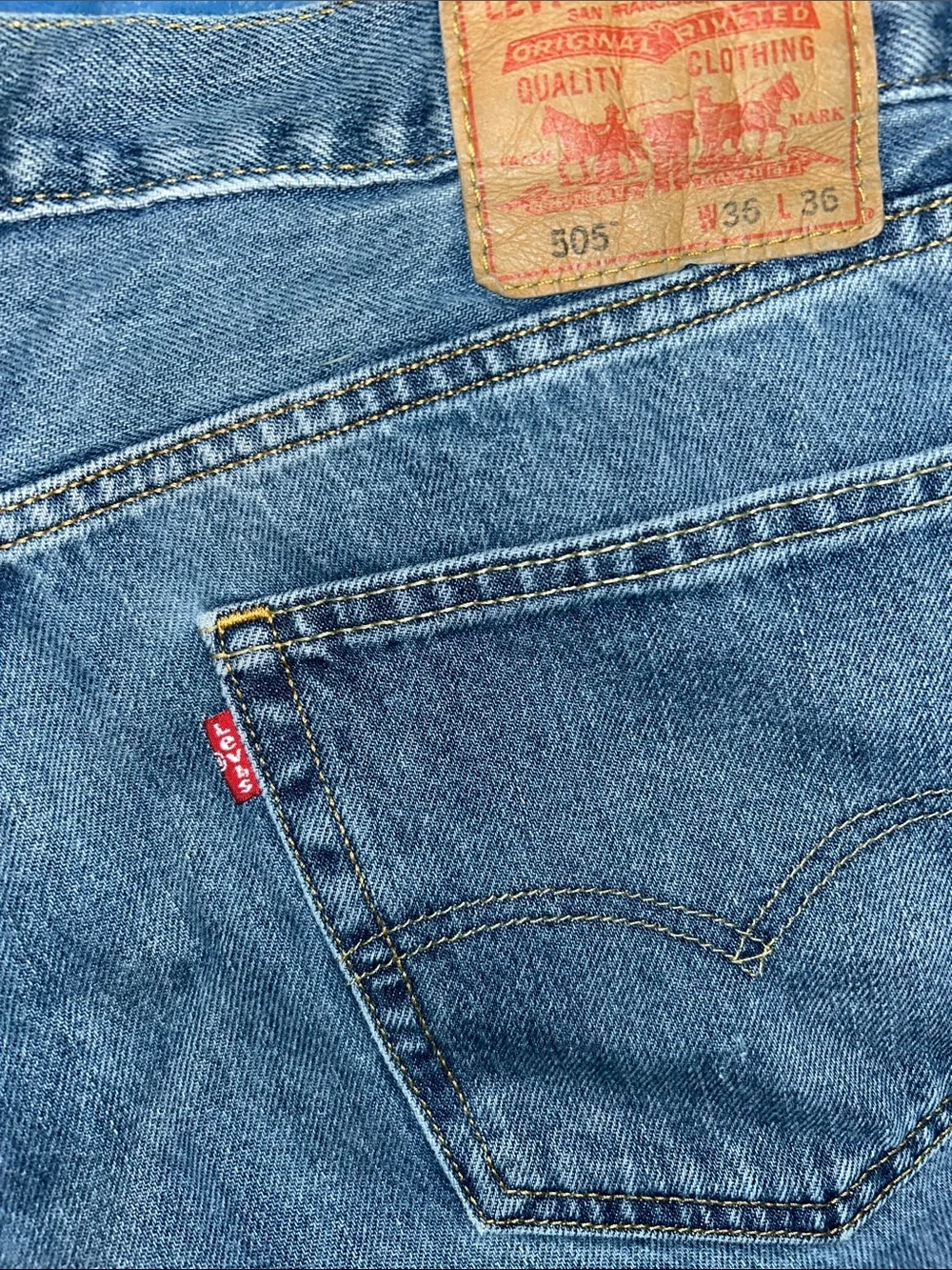 Levi's Straight-Leg Jeans in Light Blue Denim